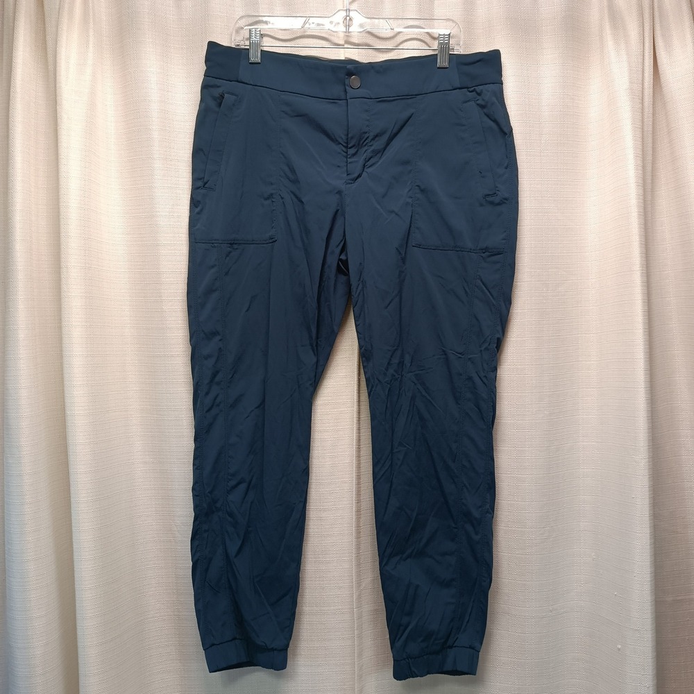 Athleta Trekkie Jogger 2.0 Womens 14 Dark Teal Blue Pants Athletic Outdoor‎ Hike